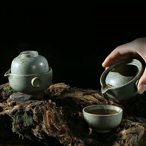 Mr.Zhang-Straw-burning Pottery Quick Tea Set-Helm