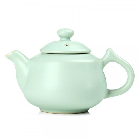 Ru Kiln Tea Pot-Best Wishes-Sky Cyan