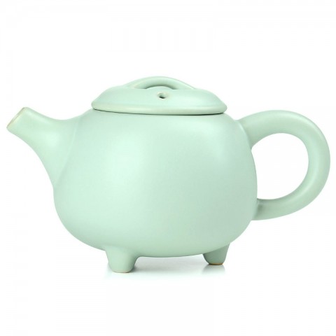 Ru Kiln Tea Pot-Peace-Sky Cyan