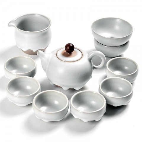 Ru Kiln Tea Pot Set-Flowing Moonlight-10 items/set