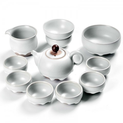 Ru Kiln Tea Pot Set-Flowing Moonlight-11 items/set