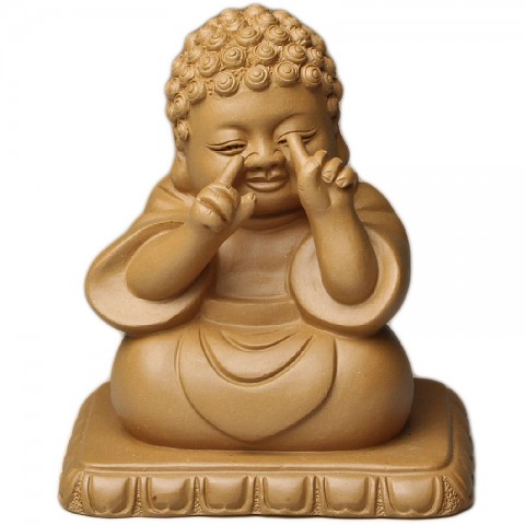 Zi Sha-Duan(Tuan) Clay Teaboard Decor-Crafts-Smiling Buddha
