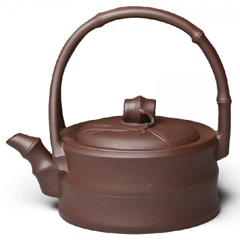 Zi Sha-Purple Clay Tea Pot-170ML-Bamboo Series-N