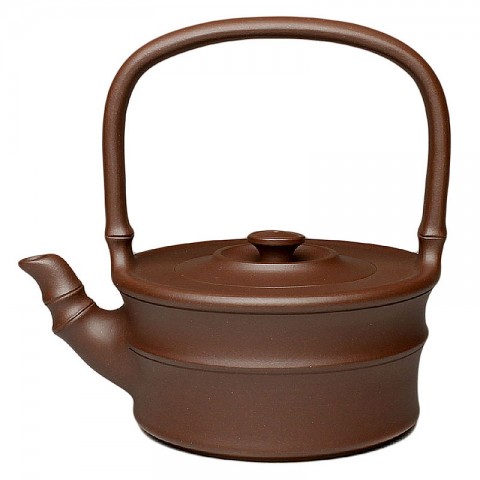Zi Sha-Purple Clay Tea Pot-400ML-Bamboo Series-K