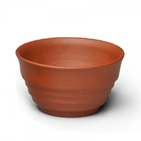 Zi Sha-Qing Shui(Pure) Clay Tea Cup-Stripes