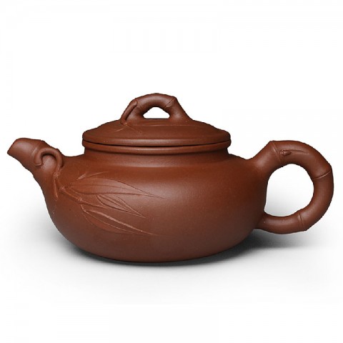 Zi Sha-Qing Shui(Pure) Clay Tea Pot-200ML-Bamboo Series-O