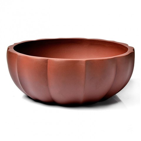 Zi Sha-Qing Shui(Pure) Clay Water Bowl-Pumpkin