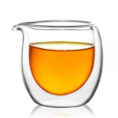 Double-wall Glass Serving Pitcher-Palm the Sweet Dew-200ml