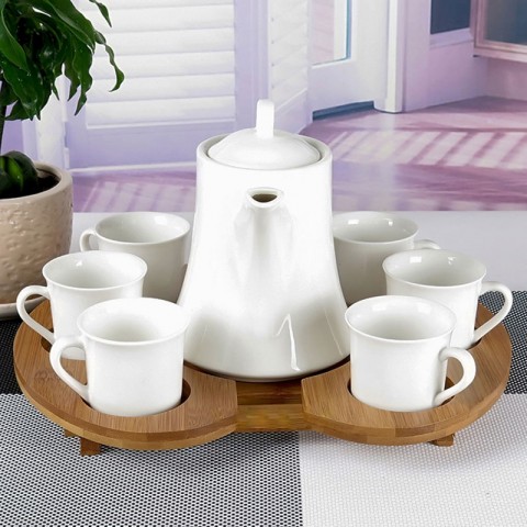 White Porcelain Afternoon Tea Set-Prelude-A