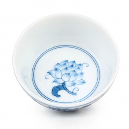 Blue and White Porcelain Cup-Lotus Vine