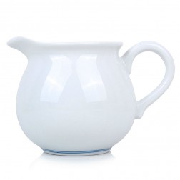 Blue and White Porcelain Serving Pitcher-Blue Circles