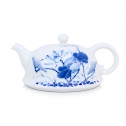 Blue and White Porcelain Tea Pot-Louts Dancing in the Wind