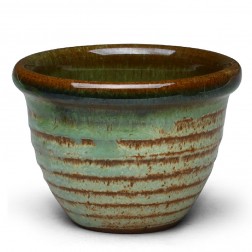 Jun Kiln Pottery Tea Cup with Fancy Glaze Edge-Hot Lips