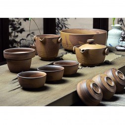 Yun Kiln Tea Set-Unearthed Miracle-Sandy-11 Items/Set