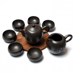 Zi Sha-Black Clay Tea Set-Integrity-8 Items/Set