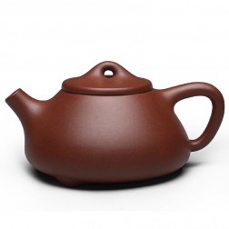 Zi Sha-Di Cao Qing Purple Clay Tea Pot-200ML-Stone Gourd Ladle-H