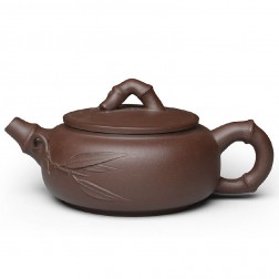 Zi Sha-Purple Clay Tea Pot-110ML-Bamboo Series-G