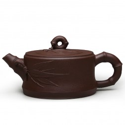 Zi Sha-Purple Clay Tea Pot-150ML-Bamboo Series-A