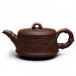 Zi Sha-Purple Clay Tea Pot-170ML-Bamboo Series-F