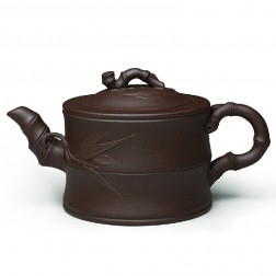 Zi Sha-Purple Clay Tea Pot-280ML-Bamboo Series-D