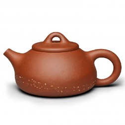 Zi Sha-Qing Shui(Pure) Clay Tea Pot-220ML-Stone Gourd Ladle-D