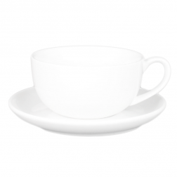Customizable White Porcelain Coffee Cup-C