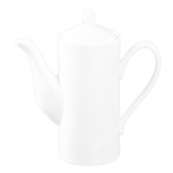Customizable White Porcelain Coffee Pot-A