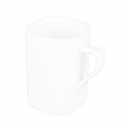 Customizable White Porcelain Mug-H