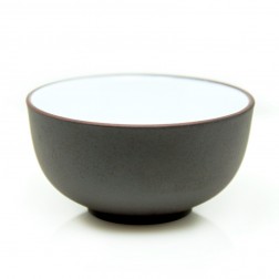Zi Sha-Purple Clay Tea Cup White Glaze inside-Moon Pool-65ml