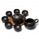 Zi Sha-Black Clay Tea Set-Pig-B-8 Items/Set