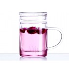 Glass Cup with Strainer-Silent Time