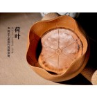 Hand-carving Moso Bamboo Tea Holder-Lotus Leaf