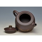 Zi Sha-Purple Clay Tea Pot-260ML-Mixing Clay Decoration-Skyline