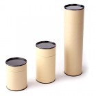 Brown Kraft Paper Canister with Painted Metal Lid and Aluminum Laminated Film Inside-Various Sizes Available