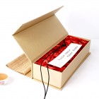 Brown Kraft Paper Gift Box Wrapped with Bamboo Strip Mat