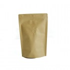 Brown Kraft Paper with Aluminium Foil Lamination Stand-up Zipper Pouch/Bag with One-way Degassing Valve