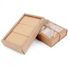 Kraft Paper Folding Drawer Gift Box Set with 3 Inner Boxes