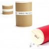 Tree Bark Pattern Kraft Paper Canister with Nature Pine Wood Lid and Aluminum Laminated Film inside
