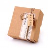 Brown Kraft Paper Folding Hat-covered Gift Box