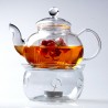 Glass Teapot Warmer-Candle Holder-Drum