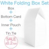 White Card Paper Folding Bag Box Set 