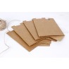 Thick Brown Kraft Paper Folding Gift Pouch/Bag Lace-up with Hemp Rope