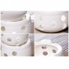 White Porcelain Teapot Warmer-Candle Holder-Kaki-2 Sizes Available